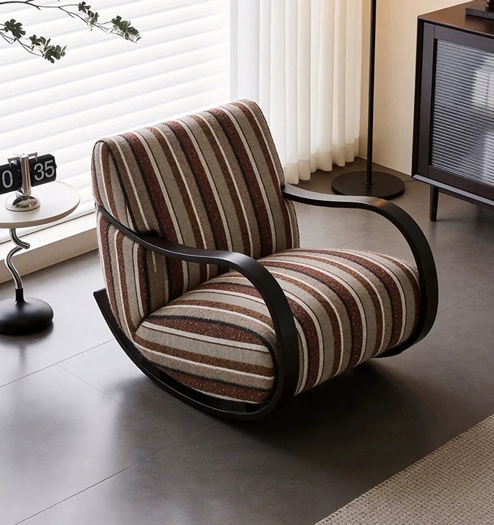 Sculptural Fabric Rocking Chair