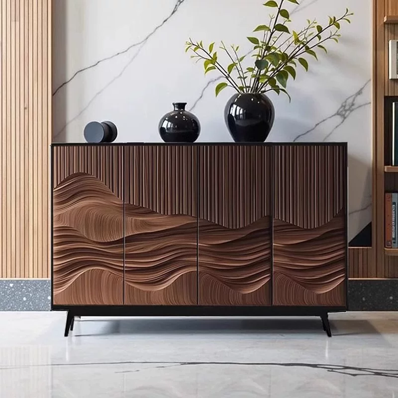 63" Organic Modern Solid Wood Sideboard with Storage