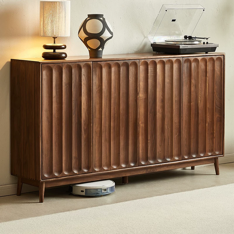 Solid Black Walnut Storage Cabinet