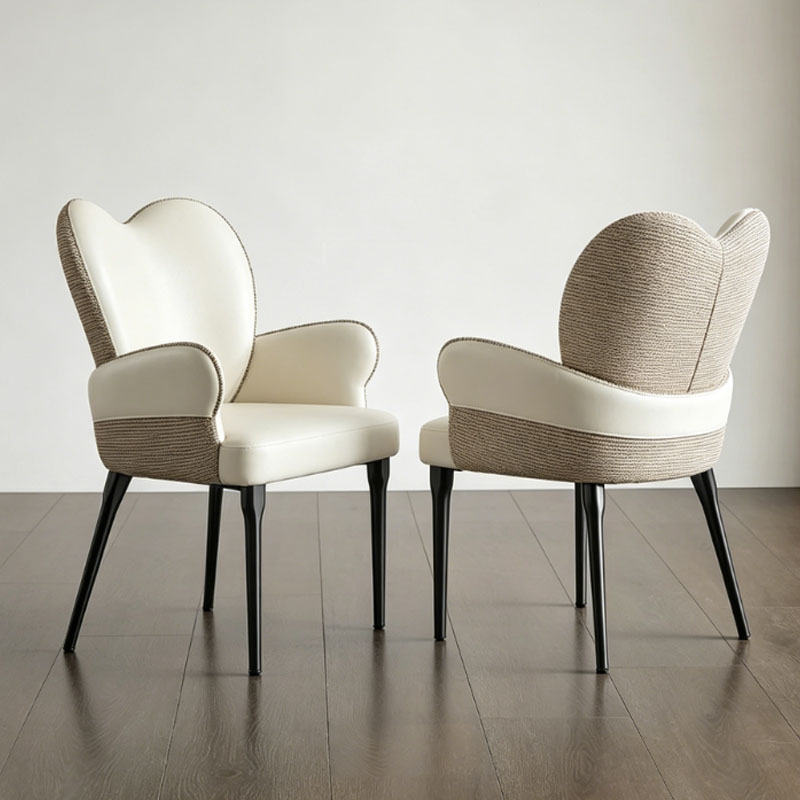 Organic Modern PU Upholstered Dining Chair