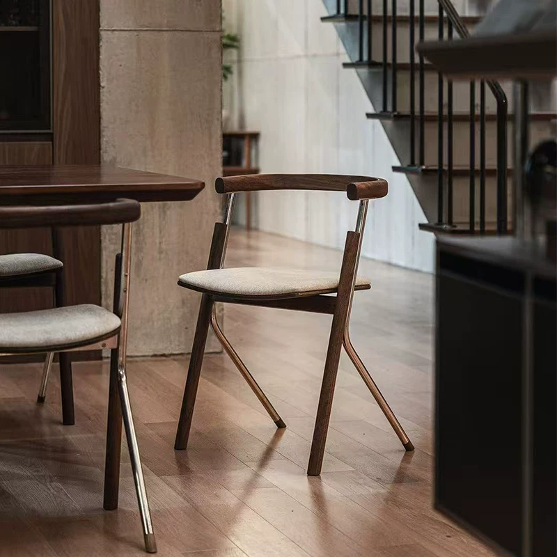 Mid-Century Modern Fabric Upholstered Dining Chair