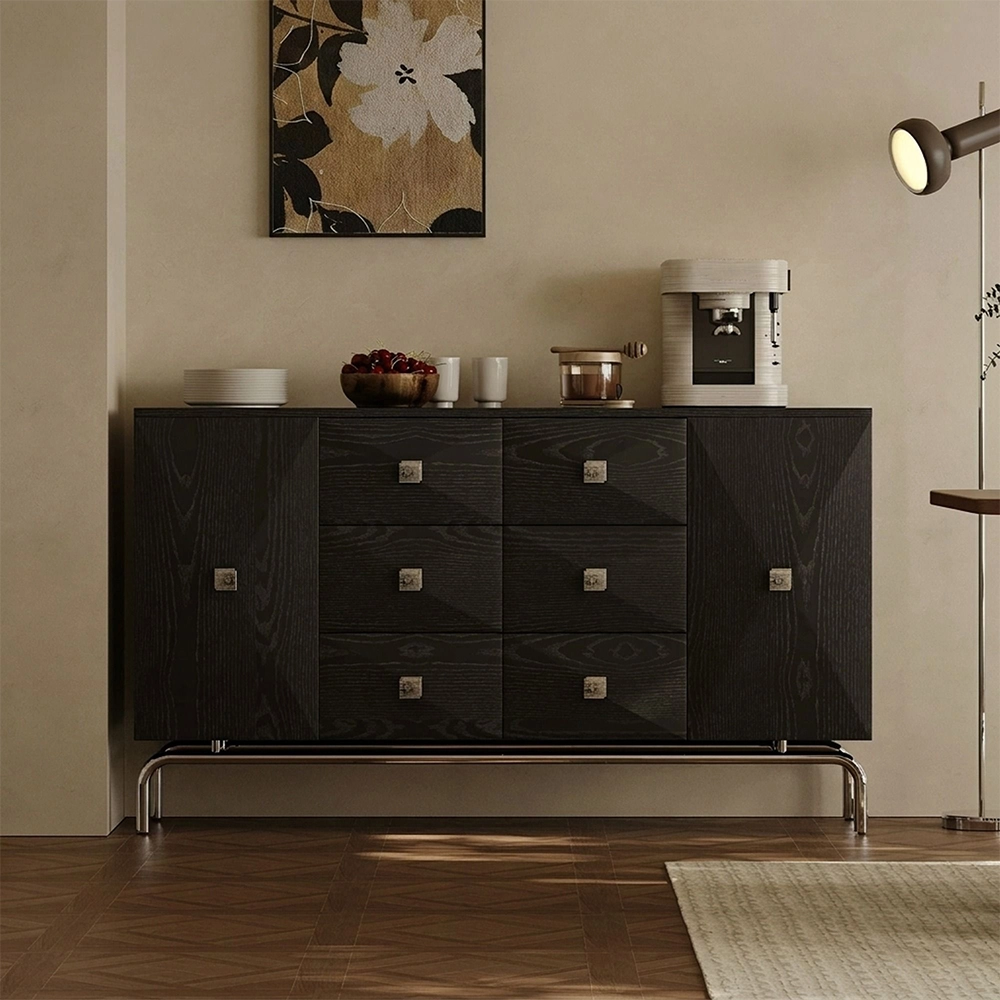 55.1" Contemporary Plywood Sideboard with Storage