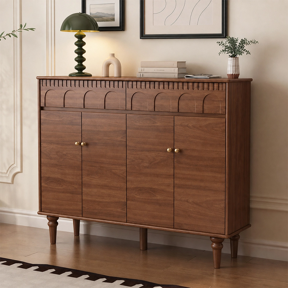Vintage Solid Wood Shoe Cabinet