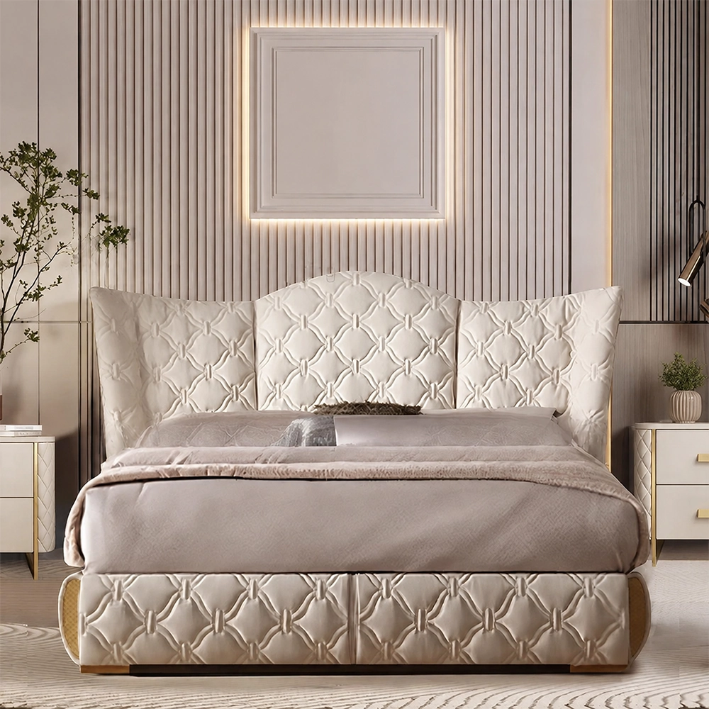 Luxury Leather Upholstered Bed Frame