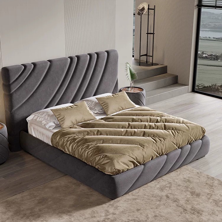 Luxury Fabric Upholstered Bed Frame