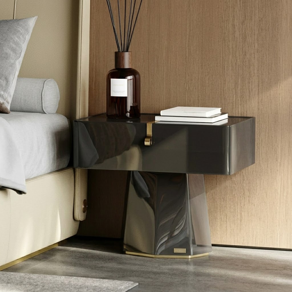 17.7" Luxury Plywood Nightstand Small Space