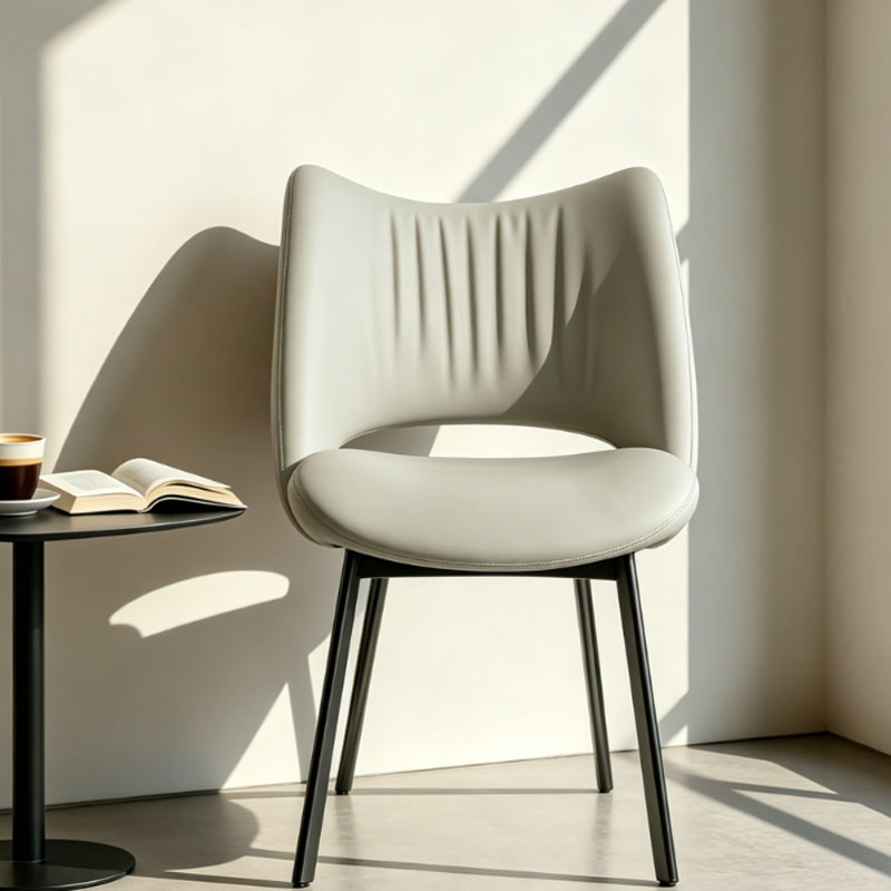 Organic Modern Microfiber Upholstered Dining Chair