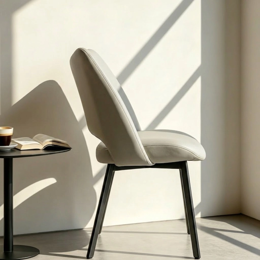 Organic Modern Microfiber Upholstered Dining Chair