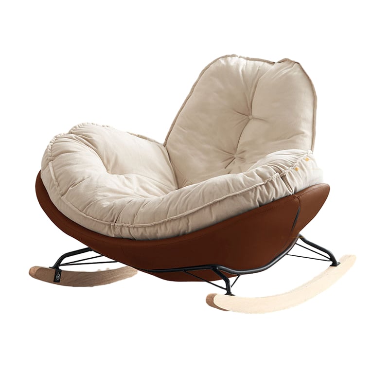 41" Organic Modern Upholstered Rocking Chair