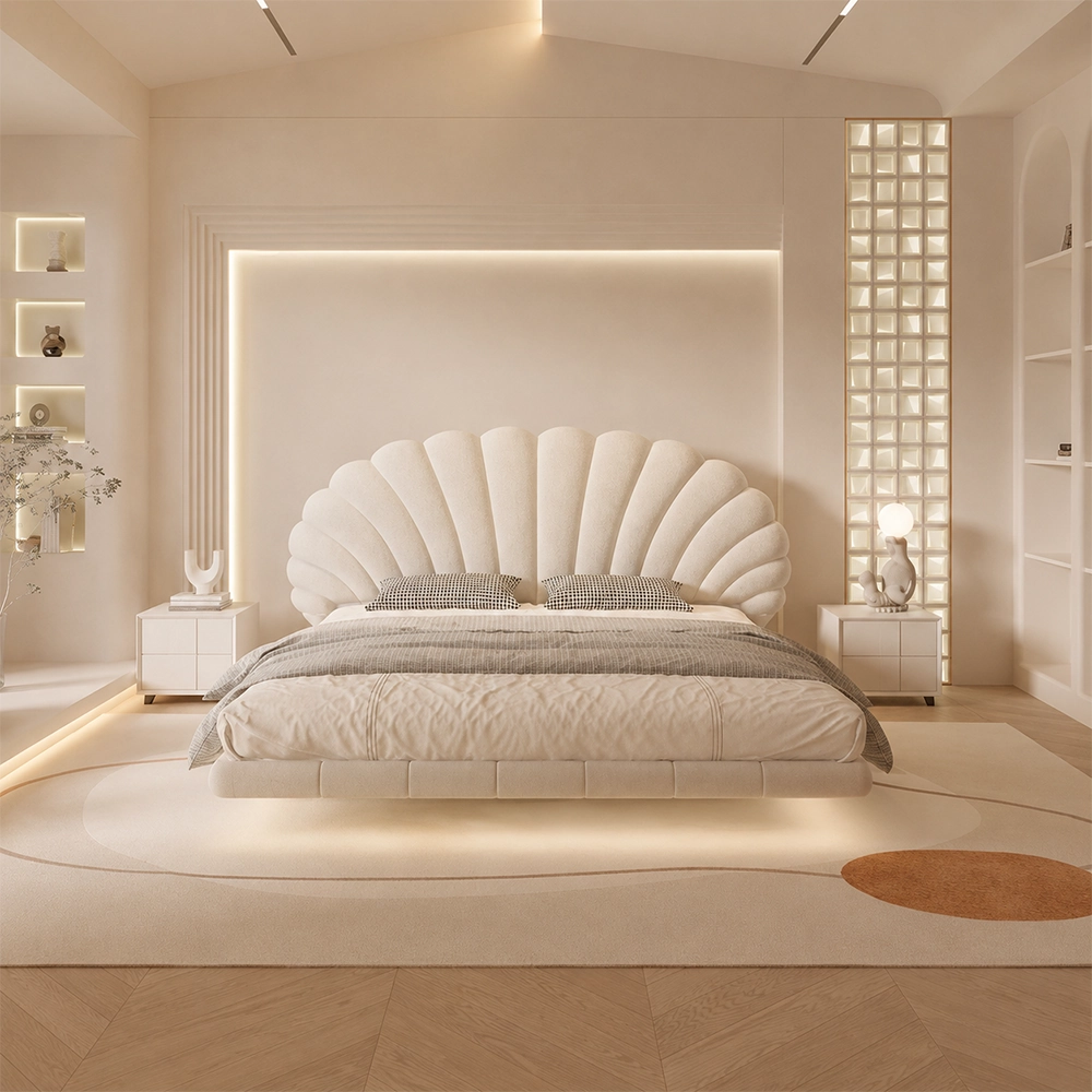 Luxury Fabric Upholstered Bed Frame