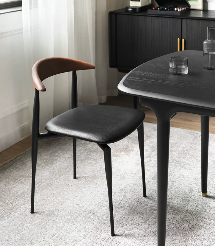 Mid-Century Modern Microfiber Armless Dining Chair