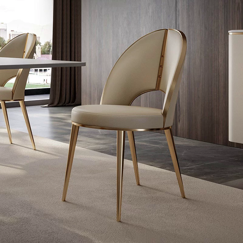 Luxury Microfiber Upholstered Dining Chair