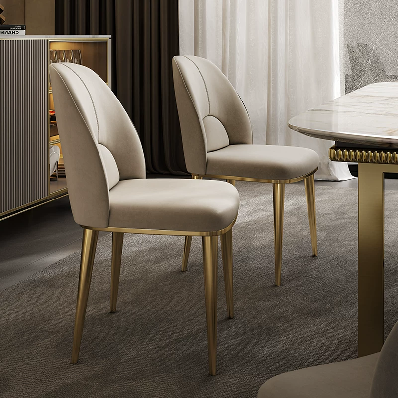 Luxury Microfiber Upholstered Dining Chair