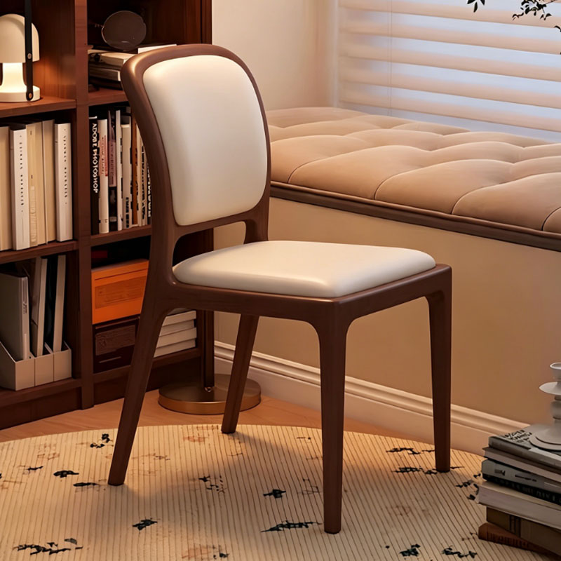 Mid-Century Modern Microfiber Upholstered Dining Chair