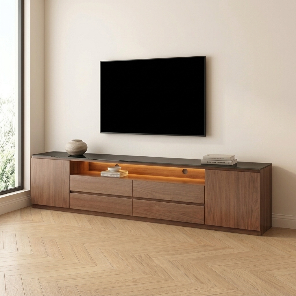 Modern Brown Media Console | Ormau