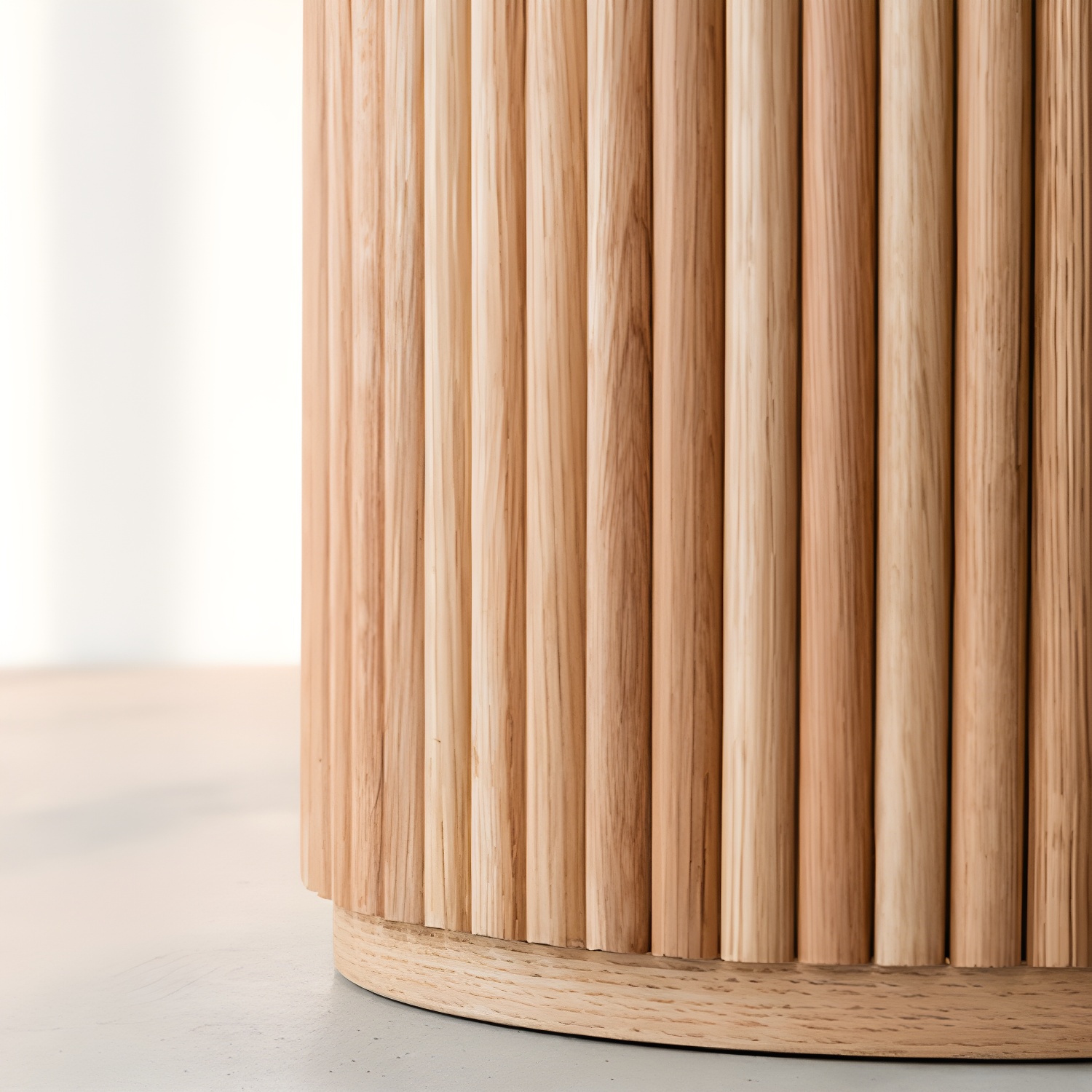Modern Round Wood Dining Table Home Kitchen Dinner Pedestal Dining Table - image 10