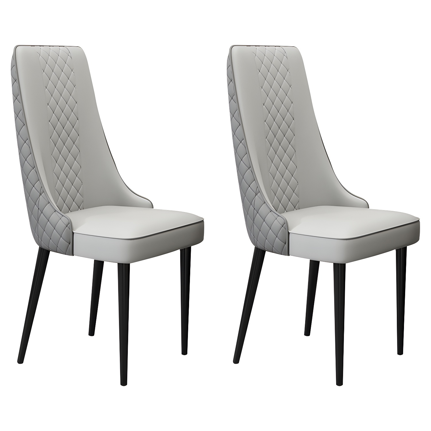 Glam Style Side Chair Leather Parsons Indoor Dining Chair for Living Room - image 6