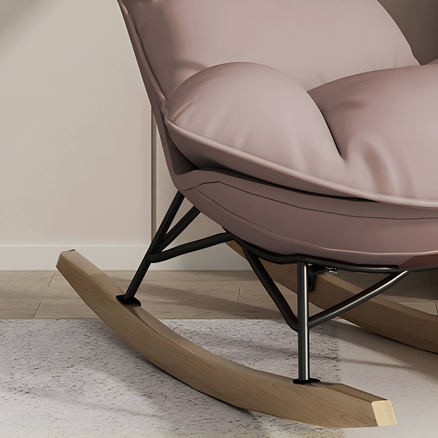 Nursery Sofa Rocking Chair Indoor Rocking Chair for Living Room and Bedroom - image 13