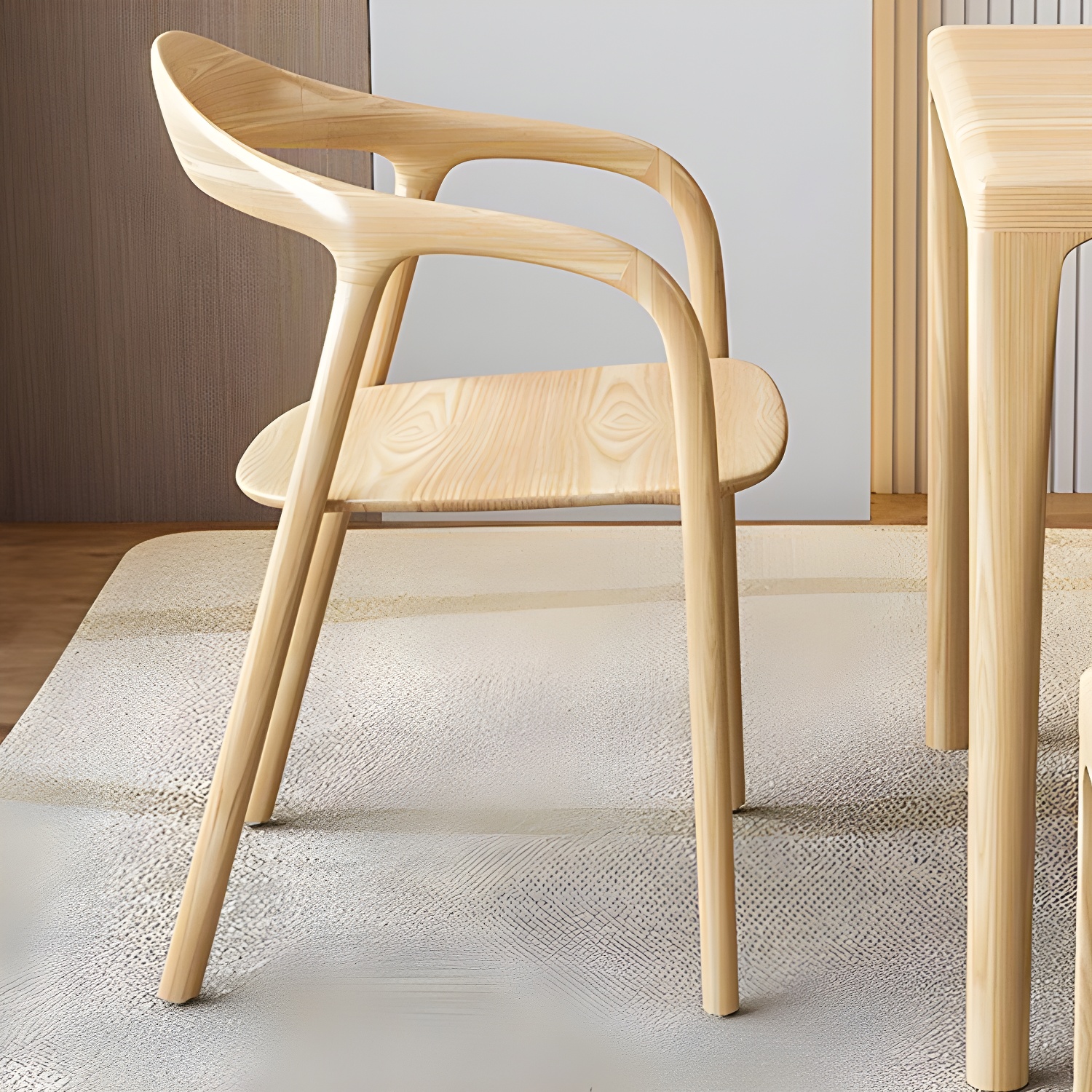 Modern Rectangle Wood Dining Table 1/5/6/7 Pieces Dining Set for Dining Room - image 9