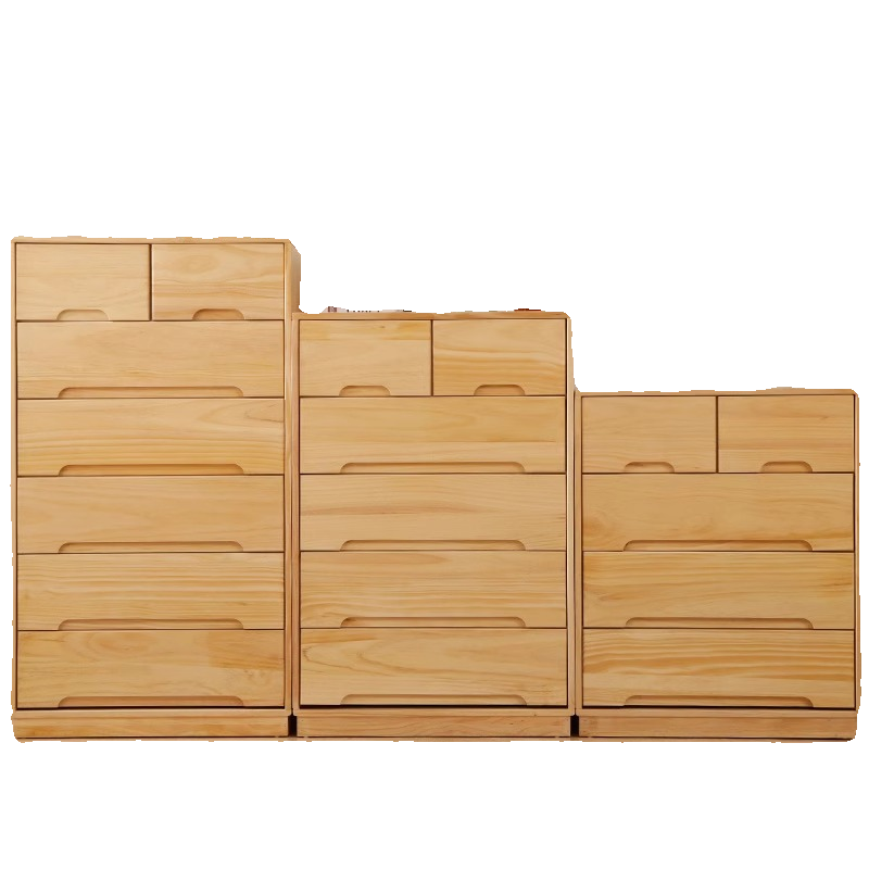 Modern Natural Wood Vertical Lingerie Chest with 6 Drawers/7 Drawers/5 Drawers - image 4