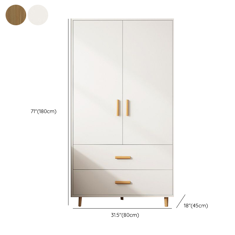 Modern Manufactured Wood Cabinet Armoire with Hanging Rod, Interior Shelves, Soft Close Drawer & Soft Close Door - image 16