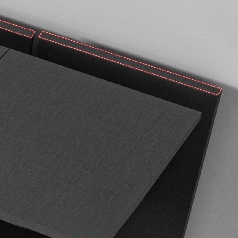 Trendy Charcoal Interior Shelves with Soft Close Drawer and Soft Close Door Timber Cabinet Armoire - image 3