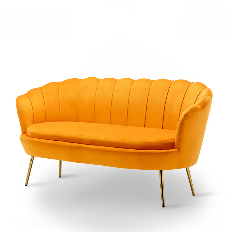 Magenta/Olive Green/Cerulean Single Sofa/Loveseat with Sloped Arms Sitting Room - image 5