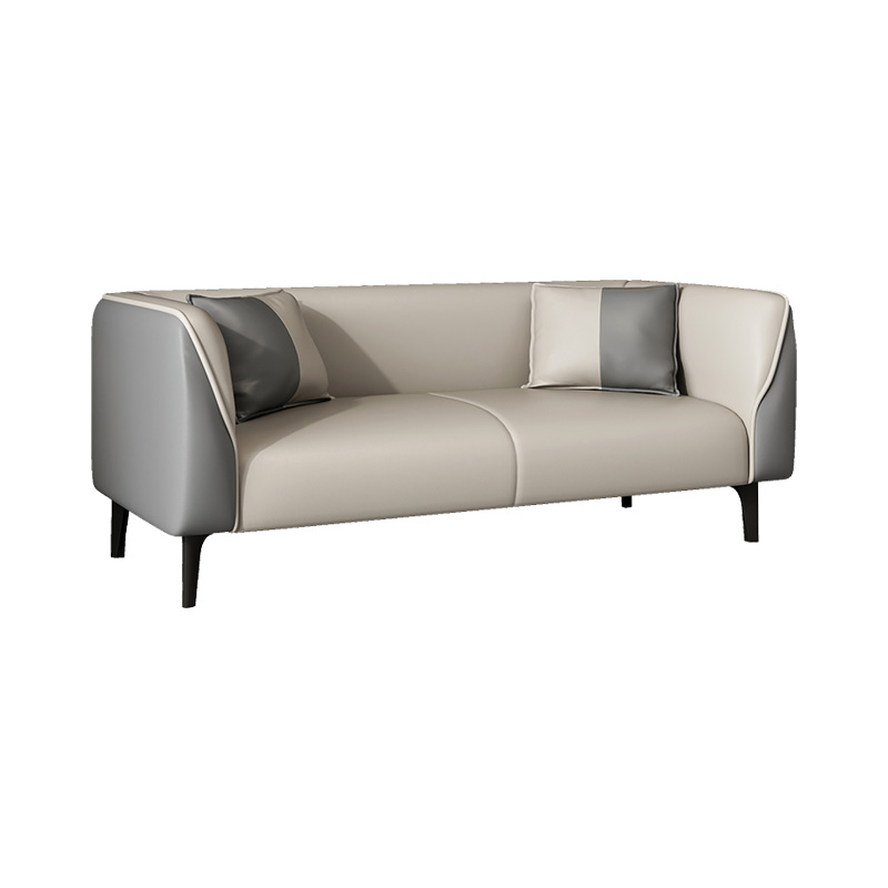 Contemporary Faux Leather Tuxedo Sofa with Water Resistant Design and Foam Seat Cushions - image 14