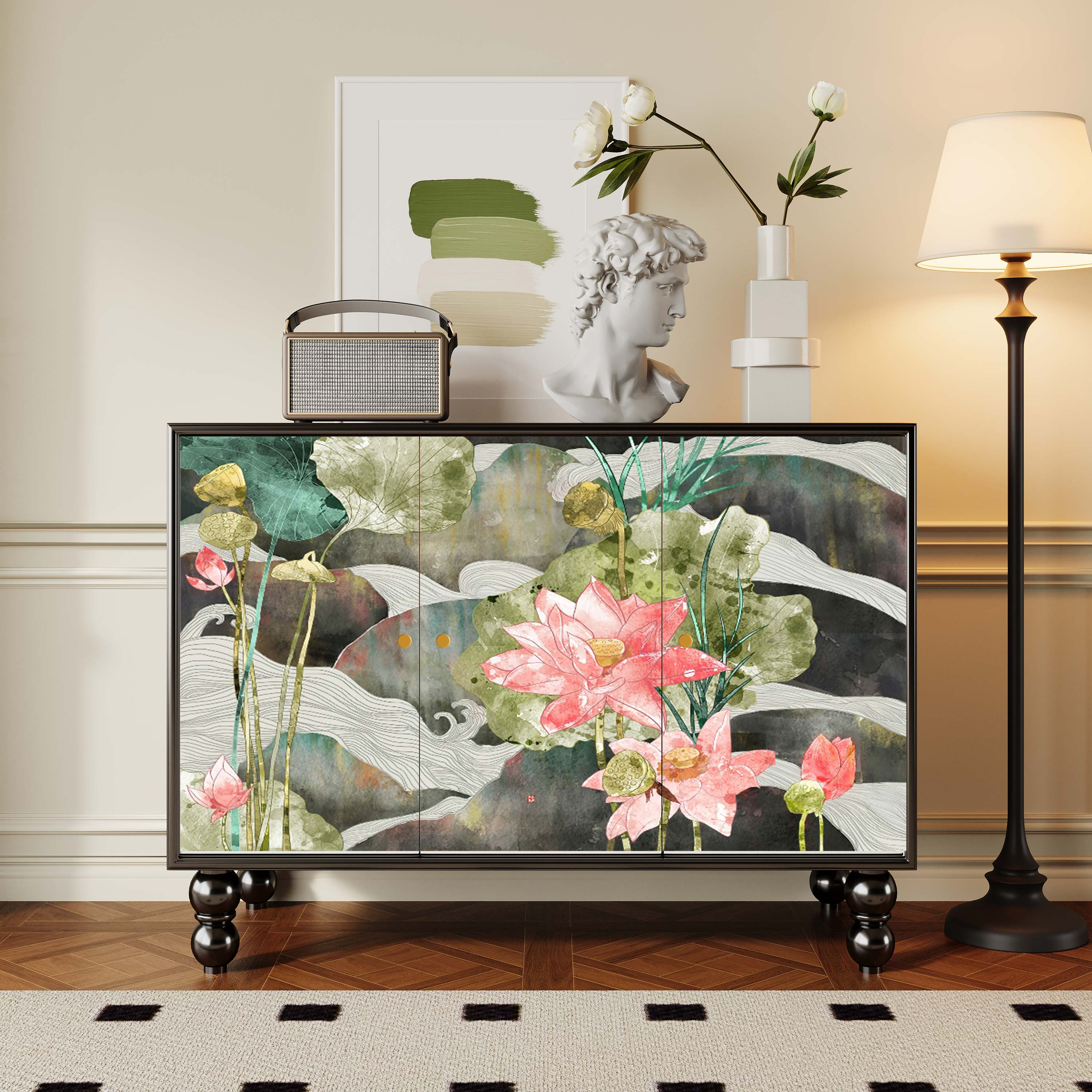 Parlor Detached Sideboard with Six Internal Shelves and Benchtop - image 22