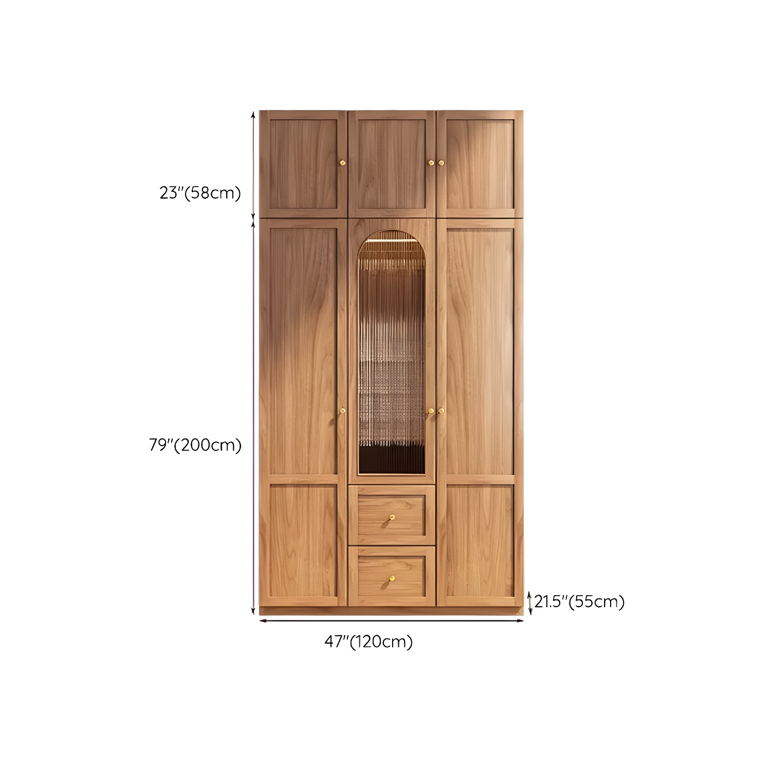 Fashionable Natural Wood Wardrobe Armoire for Stylish Closet Organization - image 16