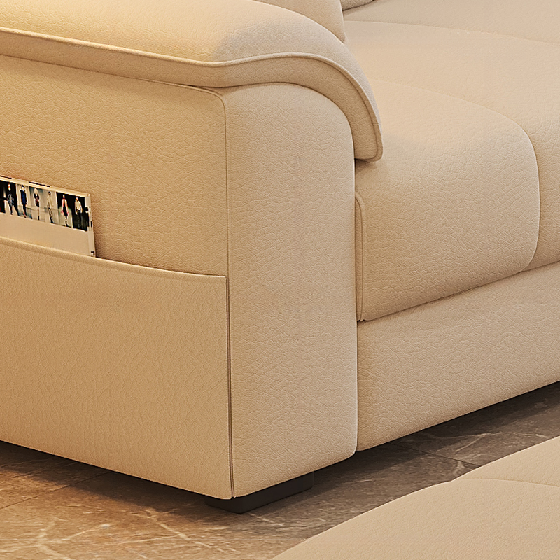 Straight/L-Shape Reversible/Horizontal Sofa/Sofa Recliner with Concealed Support & Natural Wood Frame - image 7