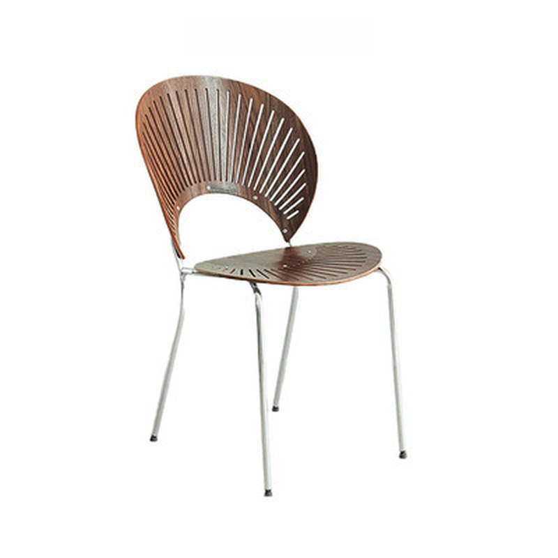 Dining Room Sturdy Side Chair with Outlined Frame and Foot Pads - image 13