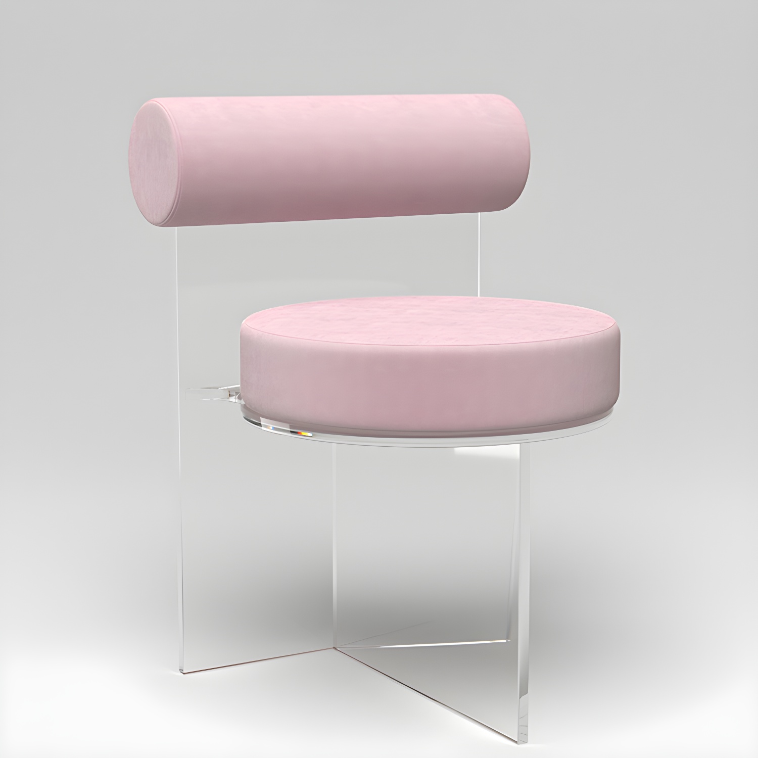 Modern Clear Leg Side Chair with Solid Back and Low Back Heights for Kitchen & Dining - image 6