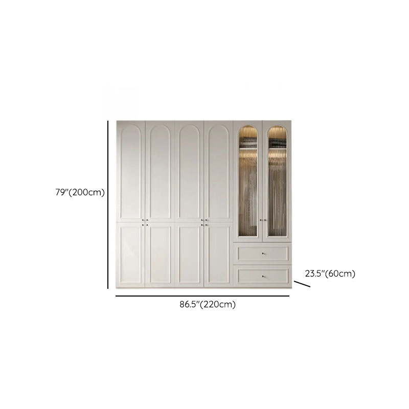 Casual Natural Wood Independent Armoire Cabinet with Soft Close Drawer, Soft Close Door, and Interior Shelves - image 37