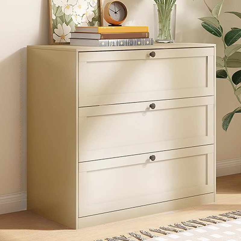 Simple Steel Bachelor Chest/Lingerie Chest with Drawers in White/Black