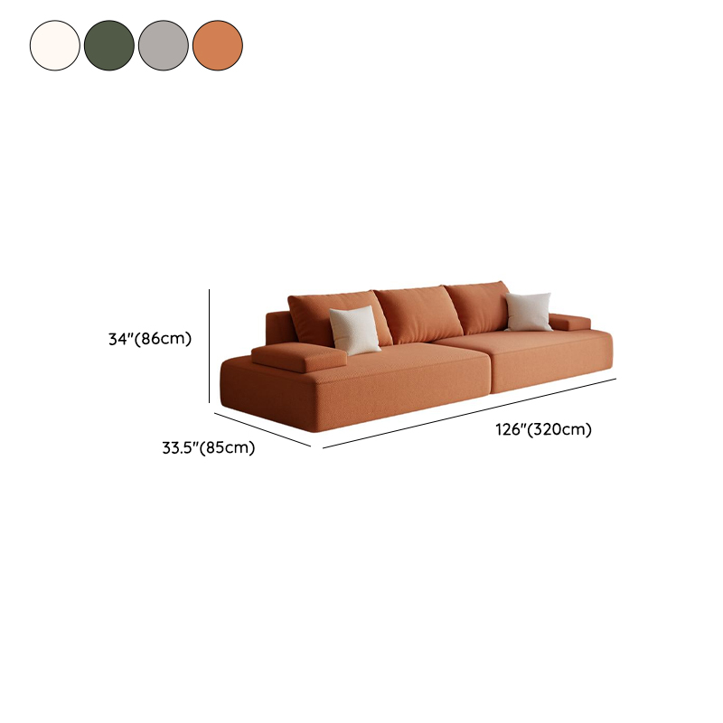 Tear Resistant Standard Sofa in Light Gray/Emerald Green/Ivory with 5 Pillows - image 10