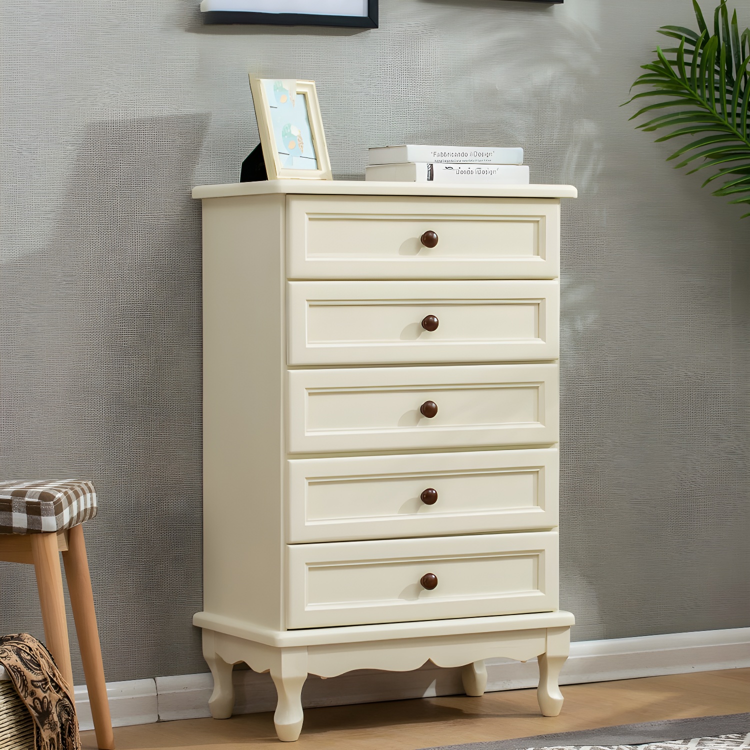 Traditional Solid Wood Dressers with Self Close Drawers in Compact Size - image 3