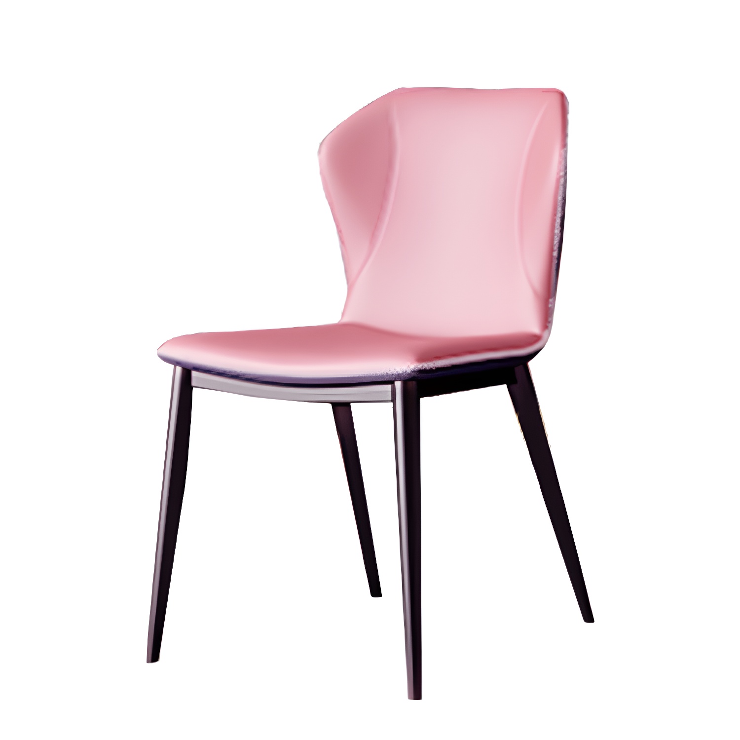 Modern Leather Home Side Chair Wingback Matte Finish Dining Chair - image 7
