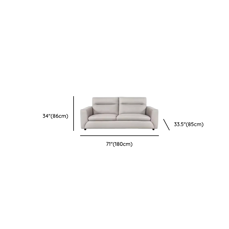 Durable Straight Scratch-proofed Sofa Couch with Pillow Back, Faux Leather, 2-piece Set, Horizontal Orientation, Square Arm - image 8