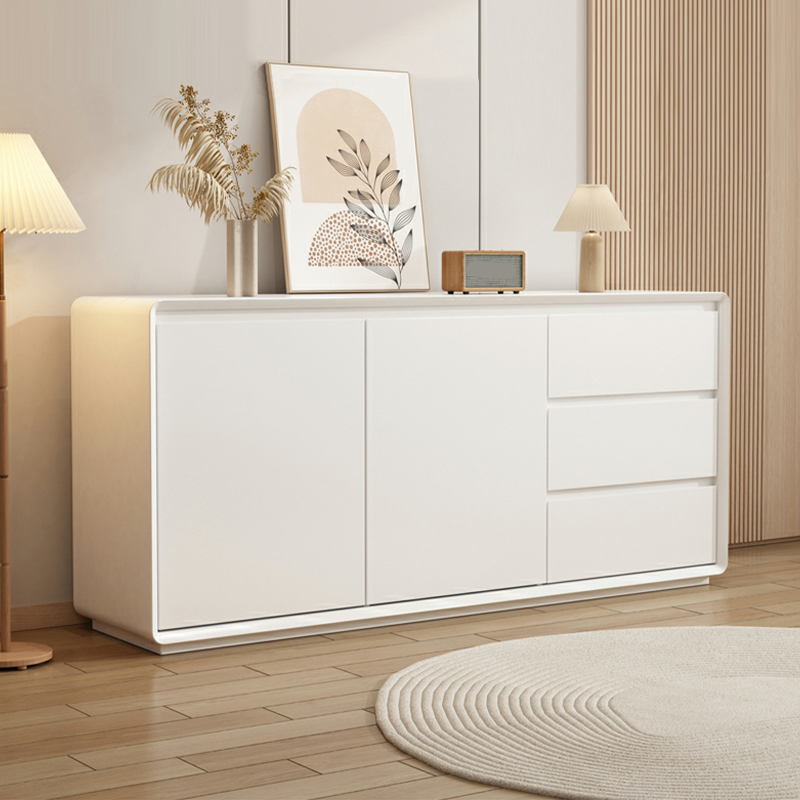 Wooden Modern Sideboard Credenza with 3 Drawers and 2 Cabinets for Storage - image 4