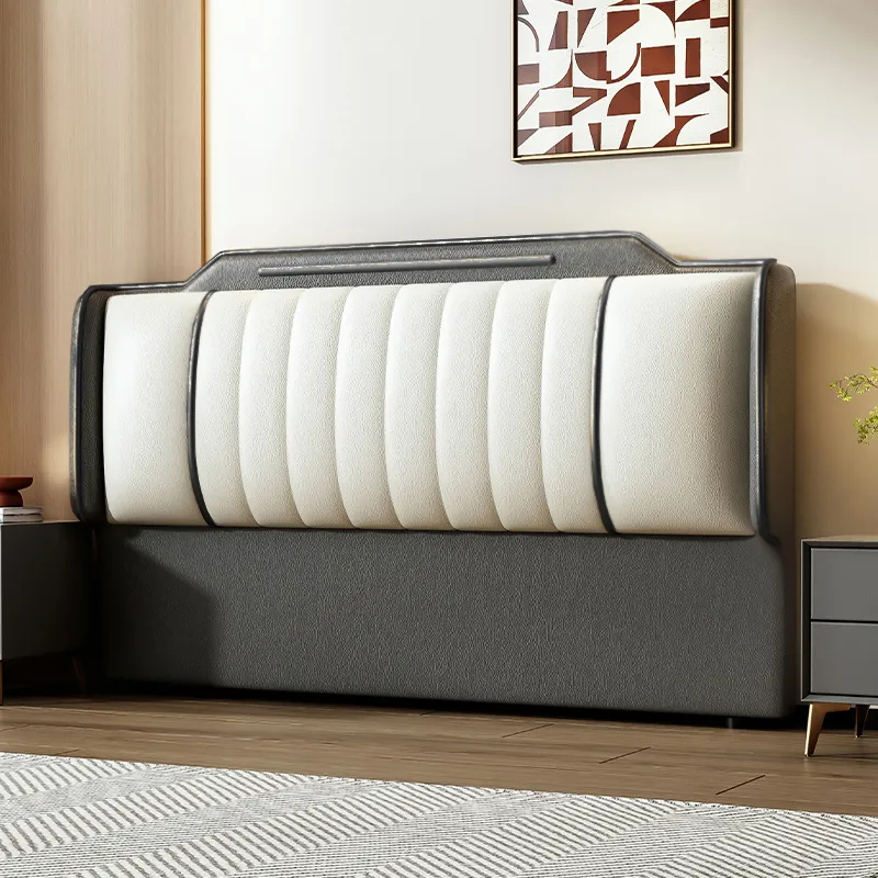 Simplistic Style Panel Headboard in Natural Wood with No Distressing, Rectangular Shape for Queen/Full/Twin XL Bed, Featuring Sponge Upholstery and Standard Height - image 6