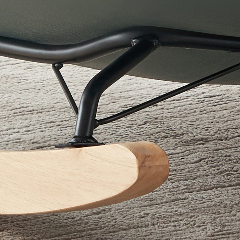 Modern Upholstered Rocking Chair - Small Height, Strongly Built Supporting 398lbs+ Weight - image 13