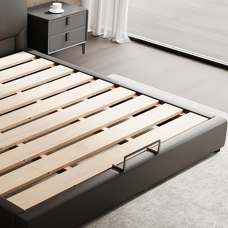 Solid Color Storage Bed/Platform Bed with Pine Wood Frame for Living Room - image 4