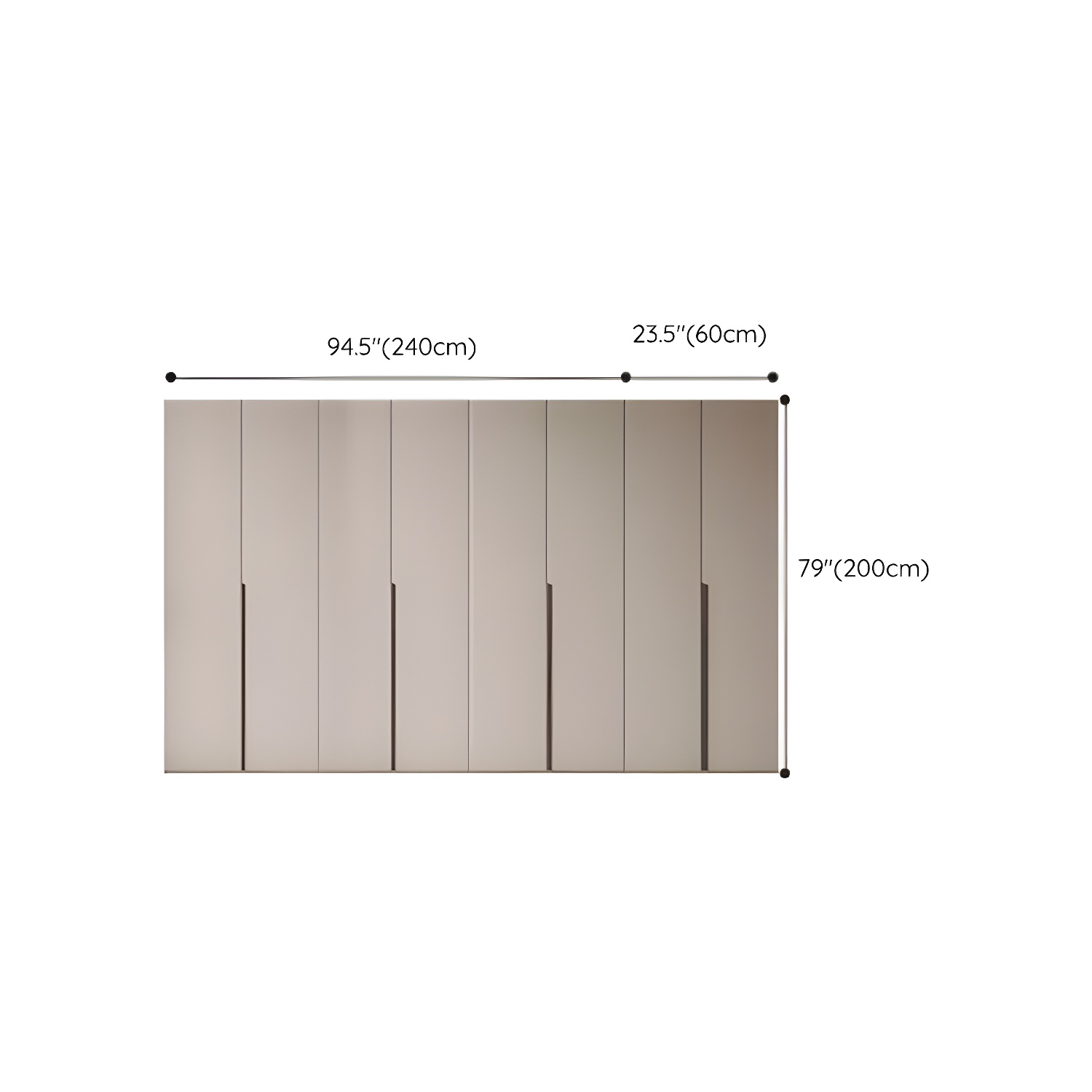 Modern Grey Wood Armoire with Solid Construction and Limited Warranty - image 30