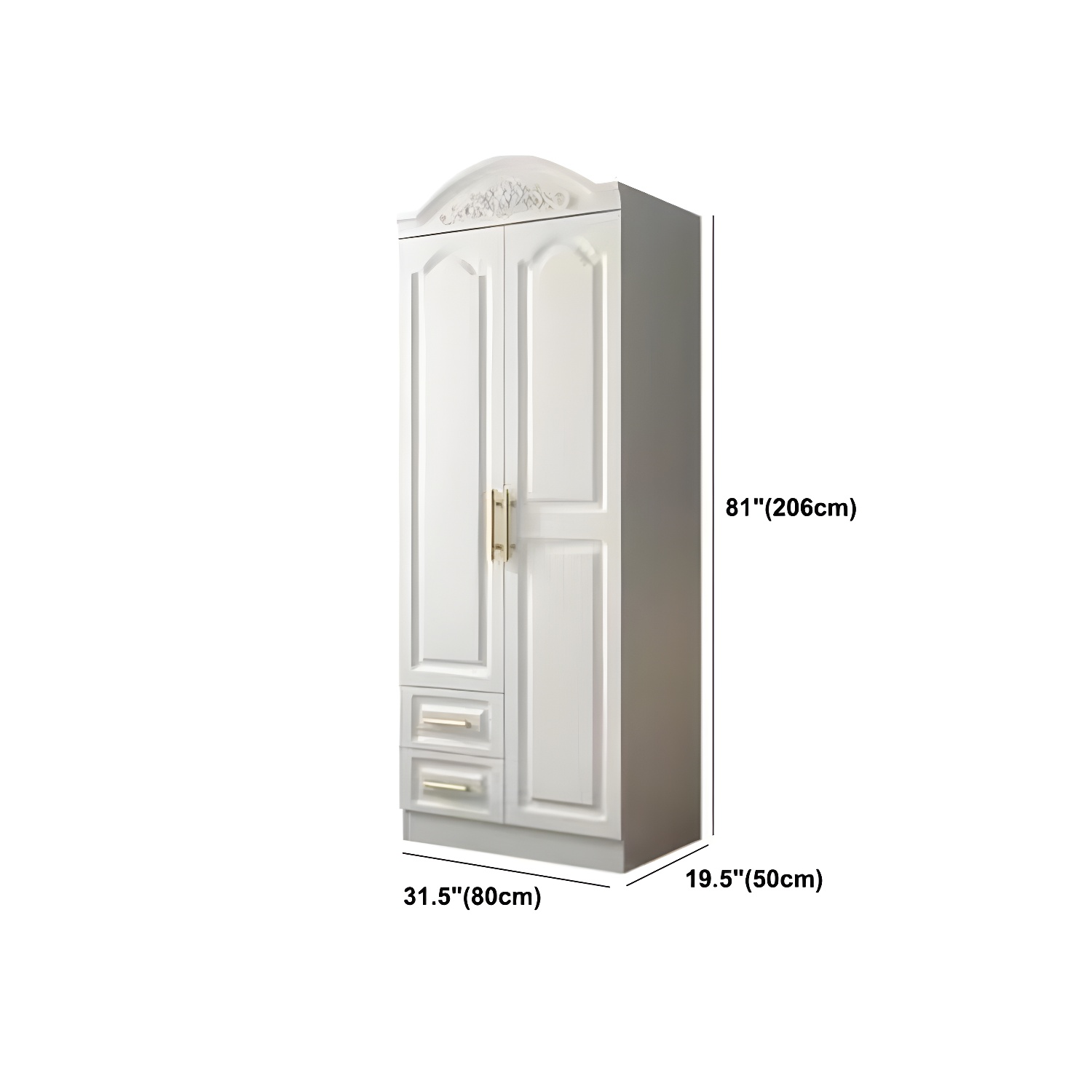 French Country Wardrobe White Wooden Wardrobe Closet for Bedroom - image 13