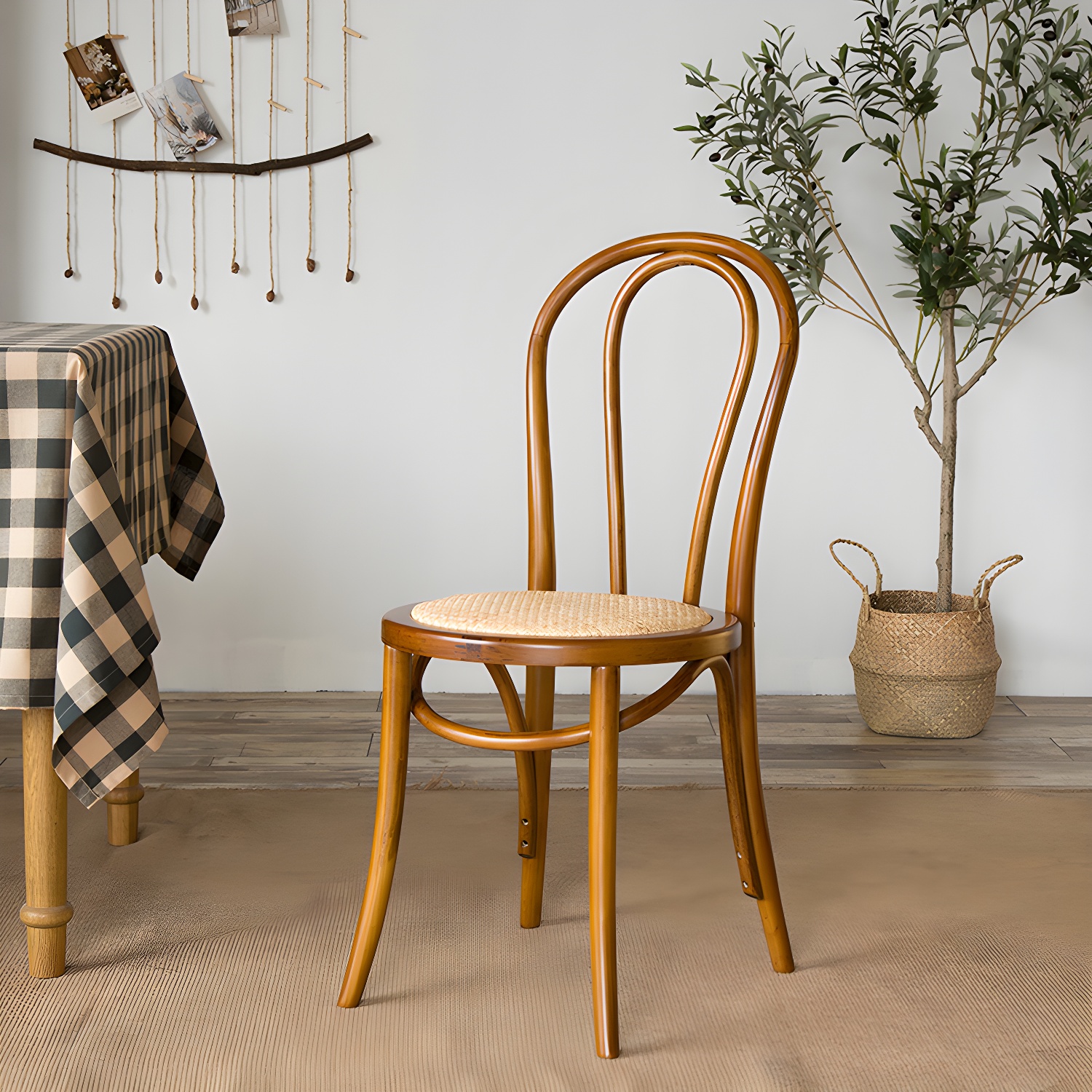 Modern Solid Beech Wood Chairs Kitchen Dining Windsor Back Side Chair Set - image 14