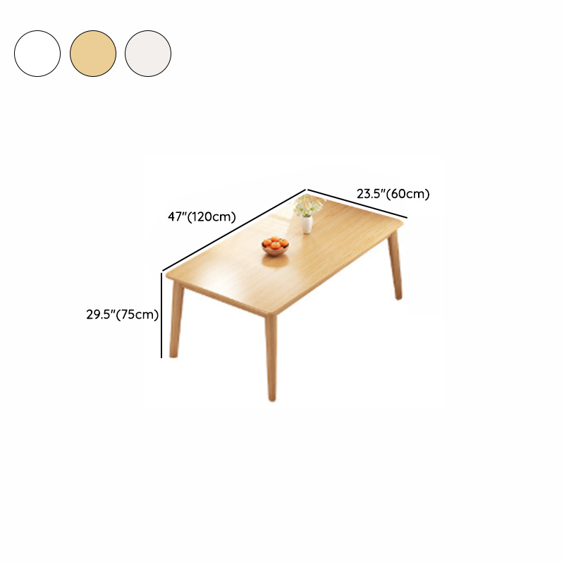 Rectangular Dining Table Set with Recycled Wood Fixed Table, Padded Chair Back, and Separable Design - image 14