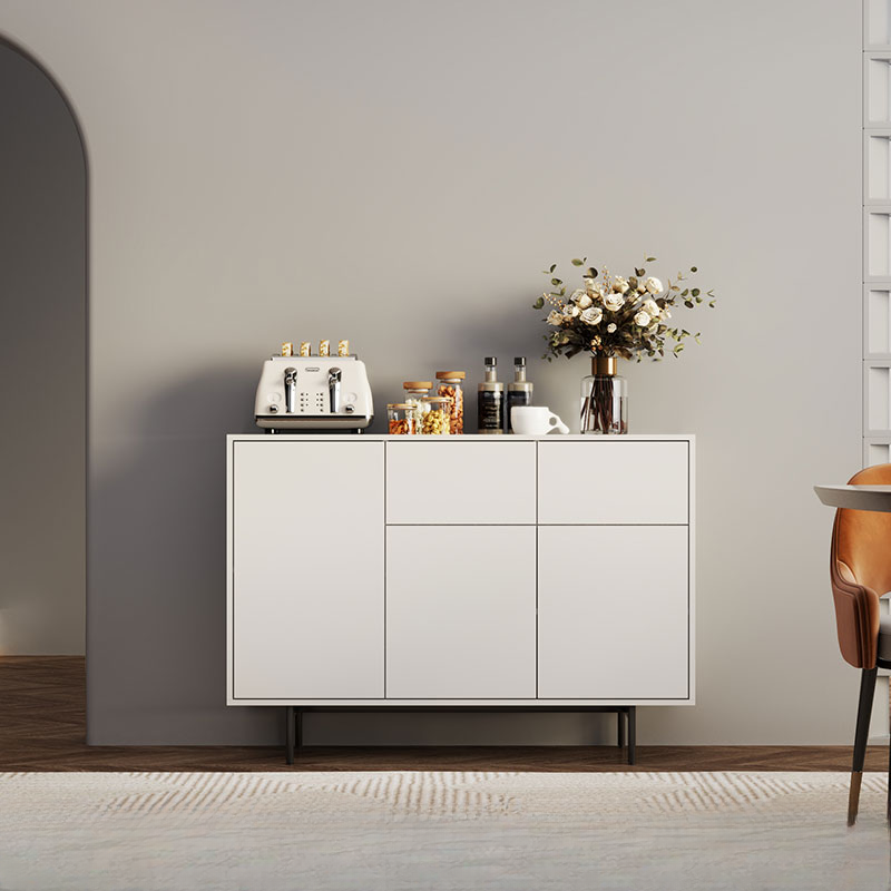 Ground Design Narrow Server with 2 or 1 Drawer, Drawers Storage, Alterable Shelf, and 3 or 2 Doors Tabletop - image 13