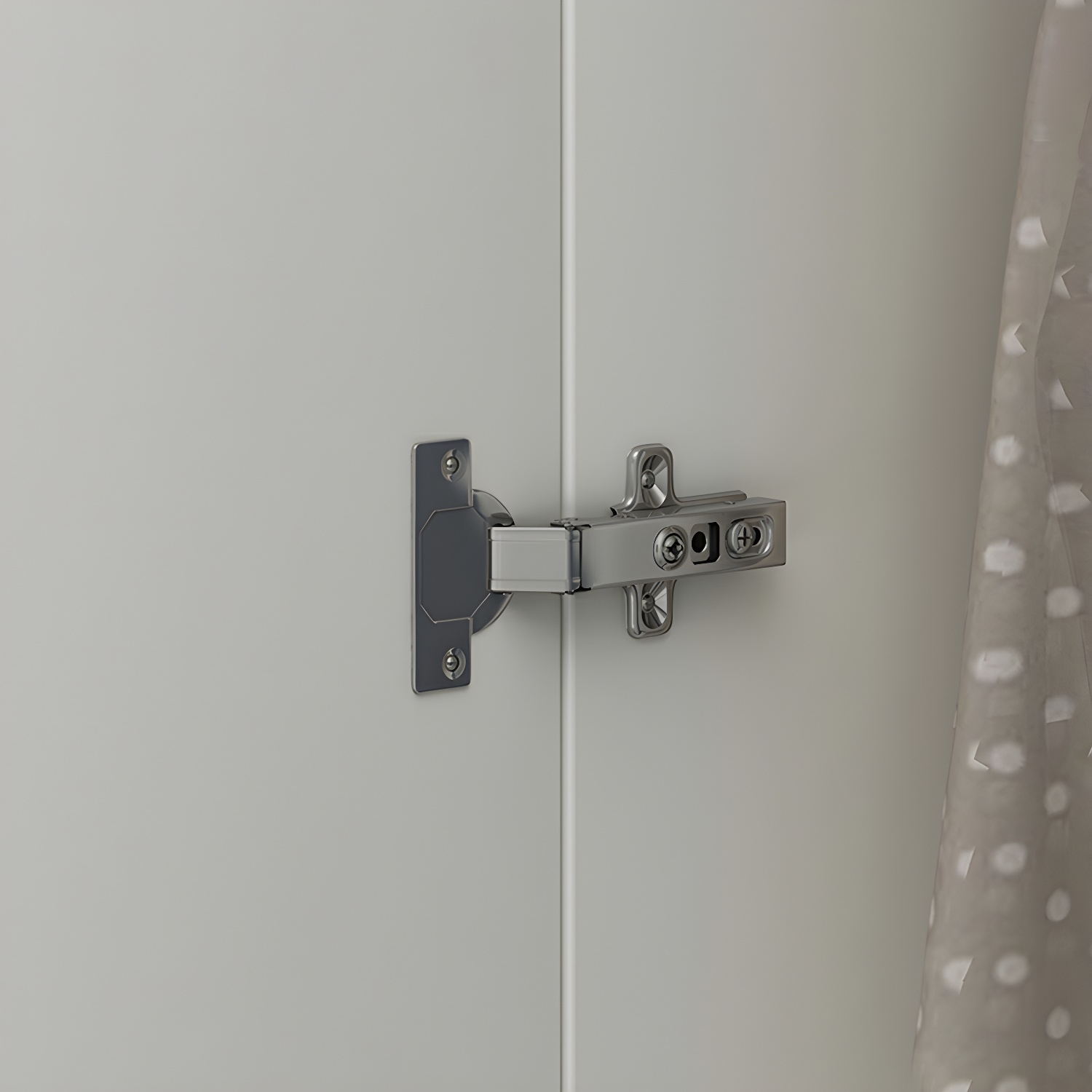 Modern White Wardrobe Armoire with Drawers & Clothing Rod Included - image 6