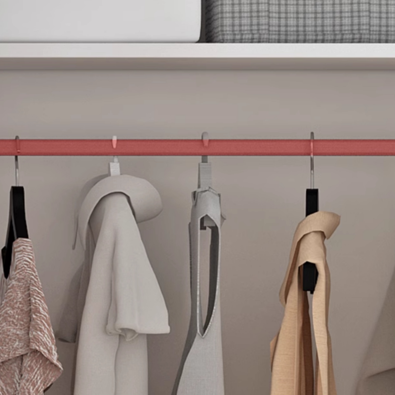 Sleek White Nordic Wooden Detached Almirah with Soft Close Drawers, Doors, and Clothing Rod - image 6